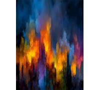 Small Diamond Art Abstract 18x24 inch Diamond Painting Mandala Arts and Crafts for Adults, 2025 New DIY Full Drill Crystal Embroidery Cross Stitch Gem Painting by Numbers Canvas Craft Pictures z714-t