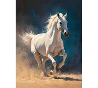 Small Diamond Art Horse 22x28 inch Diamond Painting Animal Arts and Crafts for Adults, 2025 New DIY Full Drill Crystal Embroidery Cross Stitch Gem Painting by Numbers Canvas Craft Pictures z440-t