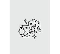 Small Dice Personalized Juice Plant Ink Waterproof Semi-Permanent And Long-Lasting 2 Weeks Temporary Tattoo Stickers Do Not Fade Arm Back Chest Men And Women