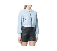 (Small) DIESEL DE BRUCE Womens Bomber Jacket Quilted Winter Outwear Reversible Coat New