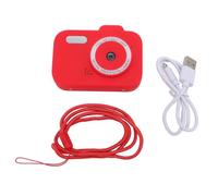 Small Digital Camera 1080P HD Dual Lens 2 Inch IPS Screen 8X Digital Zoom Cute Compact Camera with Photo Frames Filters Games for Travel (Red)