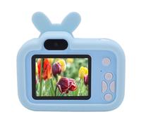Small Digital Camera, 1080P Six Filter Effects Small Digital Music Camera Front Rear Dual Cameras for Travel (Blue)