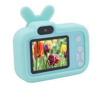 Small Digital Camera, 1080P Six Filter Effects Small Digital Music Camera Front Rear Dual Cameras for Travel (Green)