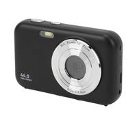 Small Digital Camera, 44MP Face Detection Digital Camera with Fill Light for Photos and Videos (Black)
