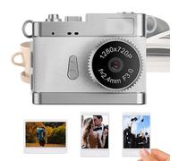 Small Digital Camera - Vintage Photography Tool, Adjustable Led Brightness with Compact Camera, 0.96in Ips Color Screen for Video Recording, Photo Capture Travel Use for Adults Teens Beginners