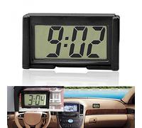 Small Digital Car Dashboard Clock Battery Operated Big Clear Lcd Time Display, Mini Stick On Car Watch For Automotive, Motorcycle &Truck Practical design
