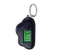 Small Digital Clock Portable Keychain - Mini electronic time display | abs lightweight body supports date viewing battery for bedroom office school dorm travel camping gym use