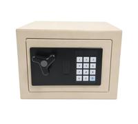 Small Digital Safe Box, Steel Electronic Security Safe for Money Cash Beige