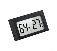 Small Digital Thermometer Hygrometer with Dual Display and Stand for Home, Indoor Humidity Meter 20%-95% RH, Celsius/Fahrenheit(C/Fblack)