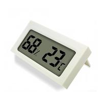 Small Digital Thermometer Hygrometer with Dual Display and Stand for Home, Indoor Humidity Meter 20%-95% RH, Celsius/Fahrenheit(C/Fwhite)