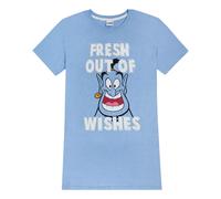 (Small) Disney Aladdin Short Sleeve Nightdress (Womens Blue)
