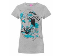 (Small) Disney Short Sleeved T-Shirt (Womens Grey)