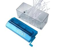 Small Document Shredder | Hand Crank Portable Document Cutting Tool - Portable Shredder - for Home Office School University Residence Apartment Protection
