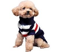 Small Dog and Cat Jumper, Stylish Chihuahua Clothes, Knitted Puppy Pullover Vest Sweater for Autumn and Winter, Soft Turtleneck Pet Apparel for Cat, Chihuahuas, Yorkshire Terrier , XL