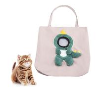 Small Dog and Cat Sling Carrier, Cute Dinosaur Shaped Cat Carriers Bag with Outcrop Design, Portable Breathable Pet Handbag Carrier Purse for Puppy, Small Dogs Cats Outdoor Travel