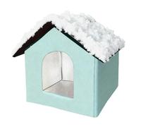 Small Dog Bed Cold-Resistant Enclosed Pet Tent Waterproof | Cat Bed Cave for Puppy Kitten Animal Pet Supplies Travel Winter Home Outdoor Indoor