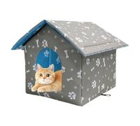 Small Dog Bed - Durable Oxford Cloth Rainproof Tent Shelter with Thickened Insulation, Providing Warm Cozy Space for Puppies, Kittens, Cats, and Dogs, Perfect Indoor Use | Outdoor Adventures, Winter T