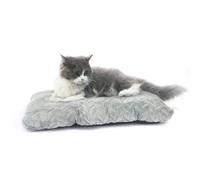 Small Dog Bed for Crate Washable 18 inch Dogs Mats for Sleeping,Up to 10 lbs Fluffy New Born Puppy for Carrier Tire Printing Gray XXS