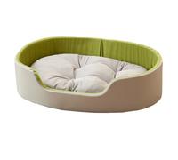 Small Dog Bed for Small Dogs, Cat Beds for Indoor Cats, Extra Soft & Machine Washable, Warming Soft Calming Sleeping Puppy Bed Durable Pet Bed with Multiple Size green L