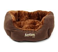 Small Dog Bed in Faux Suede Fur Fleece Cushion