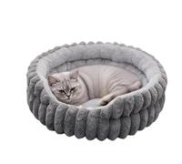 Small Dog Bed - Round Plush Cushion, Washable Soft Mat, Non-Slip Comfortable Underlay, Cozy Sleeping Area for Pets, Calming Rest Area for Kittens, Indoor Nap Corner