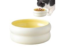 Small Dog Bowl | Ceramic Cat Water Bowl, Microwave Safe Feeding Dish, for Travel, Home and Veterinary Care
