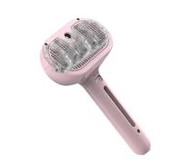 Small Dog Brush & Cat Brush Pet Hair Arrow Brush Gently Removes Tangles & Knots, Cat Care Comb with Built-in Spray Function for Daily Use