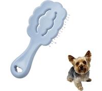 Small Dog Brush, Cloud-Shaped Grooming Brush for Puppies - Gentle Detangling Tool for Maltese, Shih Tzus, Yorkies & Small Breed Dogs - Perfect for Daily Coat Care (Blue)