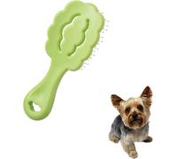Small Dog Brush, Cloud-Shaped Grooming Brush for Puppies - Gentle Detangling Tool for Maltese, Shih Tzus, Yorkies & Small Breed Dogs - Perfect for Daily Coat Care (Green)