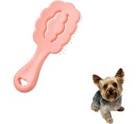 Small Dog Brush, Cloud-Shaped Grooming Brush for Puppies - Gentle Detangling Tool for Maltese, Shih Tzus, Yorkies & Small Breed Dogs - Perfect for Daily Coat Care (Pink)