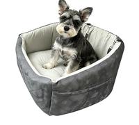 Small Dog Car Seat - Anti-Slip Component, 18.9x20.47 Inch Radial Geometric Mass Displacement System, Integrated Ice-Silk Safety Fixation Component, Opaque High-Density Rigid Structure | Seat f