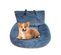Small Dog Car Seat | Medium Dog Plush Car Seat | Travel Bed Non-slip Pet Cushion for Small Medium Large Puppy Kitten Vehicle Adventures Camping Road Trip Truck Vet Visit