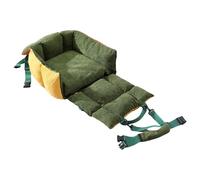 Small Dog Car Seat - Soft Portable 2-in-1 Pet Cushion With Pockets And Seatbelt, Large Cat Carrier Travel Bed | For Truck SUV Back Front Seat Road Trip Daily Commute Puppy Indoor Golf Cart Outing