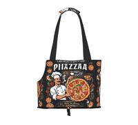 Small Dog Carrier Bag Chef Pizza Printed Compatible Small Cat And Dog Portable Shoulder Bag,Small Pet Puppy Travel Purse