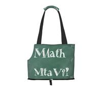 Small Dog Carrier Bag Formulas Shapes Theory Math Lesson Printed Compatible Small Cat And Dog Portable Shoulder Bag,Small Pet Puppy Travel Purse