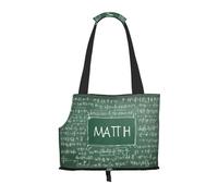 Small Dog Carrier Bag Formulas Shapes Theory Math Lesson Word Printed Compatible Small Cat And Dog Portable Shoulder Bag,Small Pet Puppy Travel Purse