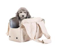 Small Dog Carrier Bag - Lightweight with Safety Window and Side Pockets | Pet Carrier Bag - For Car Travel, Hiking, Biking, Motorcycle, Outdoor, Home