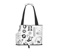 Small Dog Carrier Bag Physics Print Printed Compatible Small Cat And Dog Portable Shoulder Bag,Small Pet Puppy Travel Purse