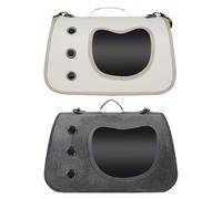 Small Dog Carrier Sling, Portable Pet Shoulder Bag, Hands Free Travel Pouch, 15.75 Inches Clear Ventilated Pet Transport Solution, for Walking, Camping, Picnic, Hiking, Adventures