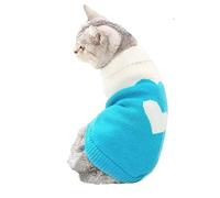 Small Dog & Cat Jumper, Knitted Sweater Pullover for Toy Breeds - Chihuahua, Teacup Poodle, Yorkie, Kitten, Soft Turtleneck, Autumn & Winter Pet Apparel, XS