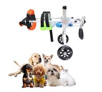 Small Dog & Cat Wheelchair2Wheel Mobility Cart for Rear LegsSupport for Chihuahuas Shih Tzus LabradorsAdjustable Sizes S/XS/S/M/L Mobility Aid