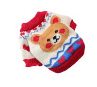 Small dog Christmas acrylic knit sweater jacquard pattern, Teddy Bichon Frise home and outdoor warm clothing(W5,L 10-12jin)