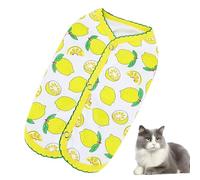 Small Dog Clothes, Dog Summer Shirt - Soft, Sleeveless Dog Clothes with Strawberry Pattern Design, Comfortable, Breathable Pet Clothes with Press Stud on the Back for Dogs, Puppies, Cats