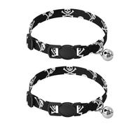 Small Dog Collar 2 Pack Adjustable Pet Collar Adjustable 10.6 to 17.1 Inches