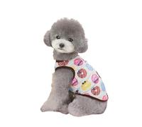 Small Dog Cooling Shirt Lightweight Breathable Quick Dry Sun Protection Outfit Summer Pet Clothes with D-Ring for Kitten Puppy Size S Khaki(Coffeecolor,S)