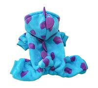 Small Dog Cosplay Costume Dinosaur Hooded Clothes Winter Coat Outfit Fashion Dog Plush Clothes Photo Props Suits