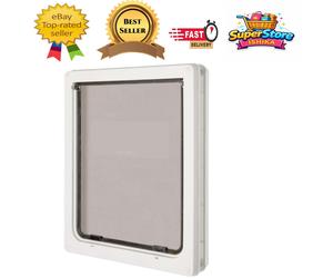 Small Dog Door with Tamper-Proof Frame - Perfect for Wooden & Wall Install