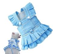 Small Dog Dress | Stylish Kitten Costumes - Stylish Cowboy Overall Dress for Kitten Puppy, Decorative Outdoor Walking Cat Outfits