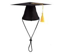 Small Dog Graduation Cap Halloween Pet Role Playing Hat Birthday Party Adjustable Belt Dog Costume Hat