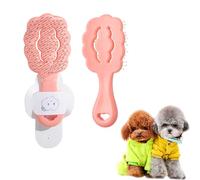 Small Dog Grooming Brush,Cloud Shape Puppy Brush Detangling Dog Hair Brushes for Wet or Dry - Perfect for Shih Tzus, Yorkies, Maltipoos - Ideal Puppy Hair Brushes for Maltese and Small Breeds (Pink)